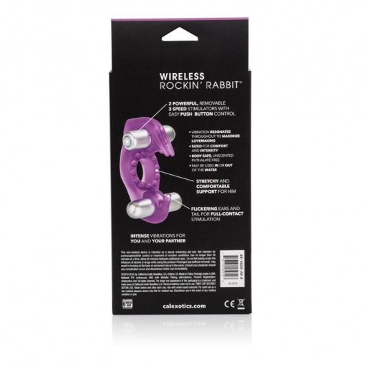 Эрекционное виброкольцо Wireless Rockin Rabbit - California Exotic Novelties - в Москве купить с доставкой