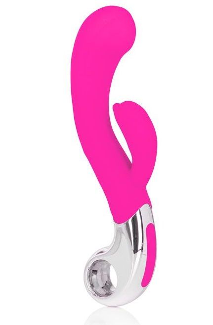 Розовый вибромассажер Embrace Felicity Wand - 21 см. - California Exotic Novelties