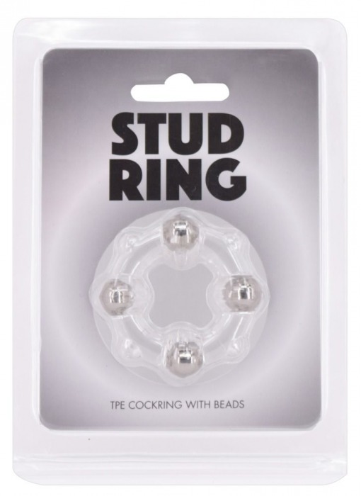 Эрекционное кольцо Stud Ring с бусинами - Seven Creations - в Москве купить с доставкой