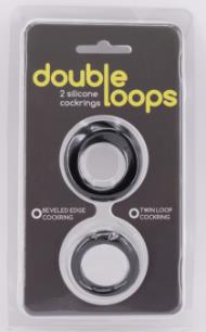 Набор из 2 эрекционных колец Double Loops - Gopaldas - в Москве купить с доставкой