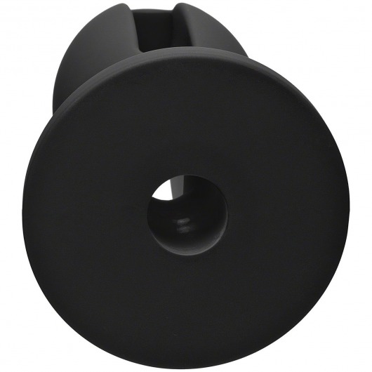 Чёрная анальная пробка Kink Wet Works Lube Luge Premium Silicone Plug 5  - 12,7 см. - Doc Johnson
