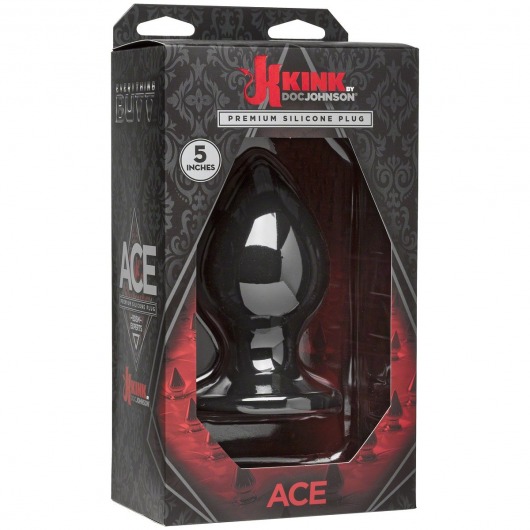 Анальная пробка из силикона Kink Ace Silicone Plug 5  - 12,7 см. - Doc Johnson