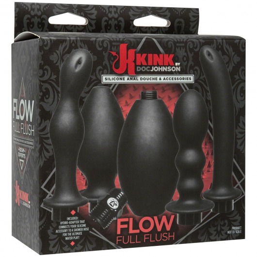 Набор для анального душа Kink Flow Full Flush Set - Doc Johnson - купить с доставкой в Москве