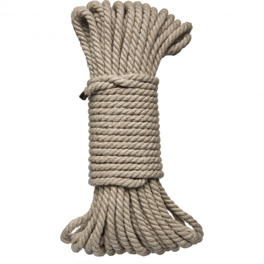 Бондажная пеньковая верёвка Kink Bind   Tie Hemp Bondage Rope 50 Ft - 15 м. - Doc Johnson - купить с доставкой в Москве