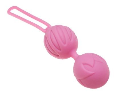 Нежно-розовые вагинальные шарики Geisha Lastic Ball L - Adrien Lastic