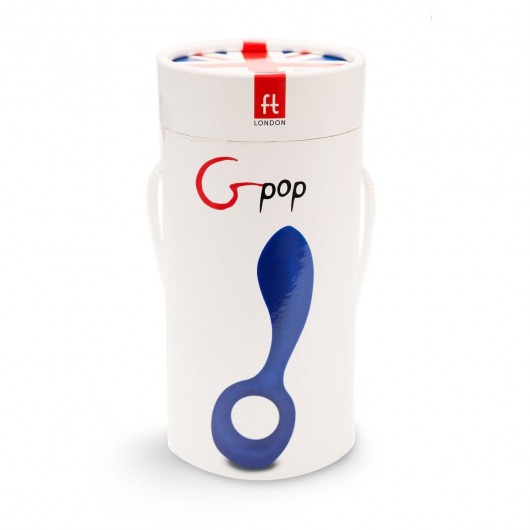 Синий мультифункциональный вибратор GPOP - 12,5 см - Fun Toys