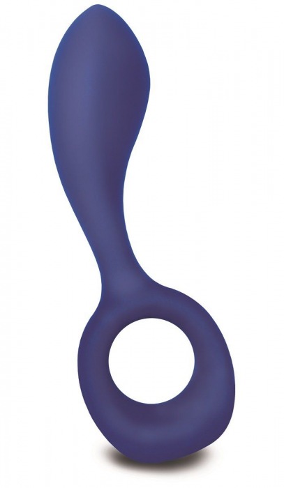 Синий мультифункциональный вибратор GPOP - 12,5 см - Fun Toys