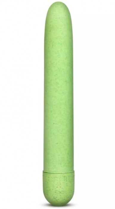 Зелёный биоразлагаемый вибратор Eco - 17,8 см. - Blush Novelties