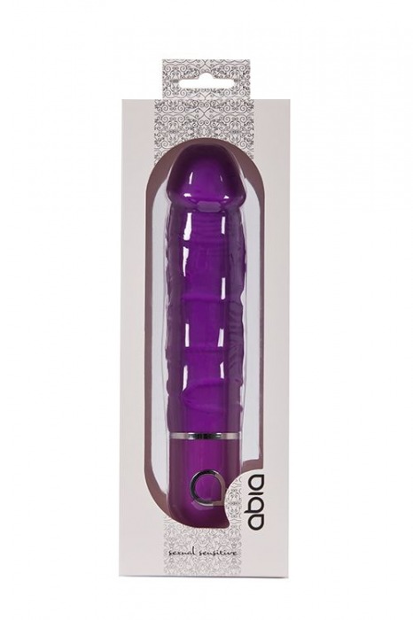 Фиолетовый вибратор-реалистик ABIA KRATOS - 17,8 см. - Abia
