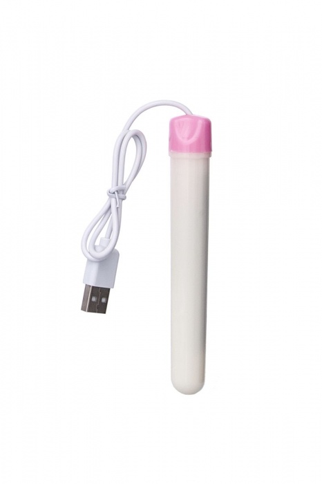 Мастурбатор-вагина в белой колбе с присоской и функцией нагрева - A-toys - в Москве купить с доставкой