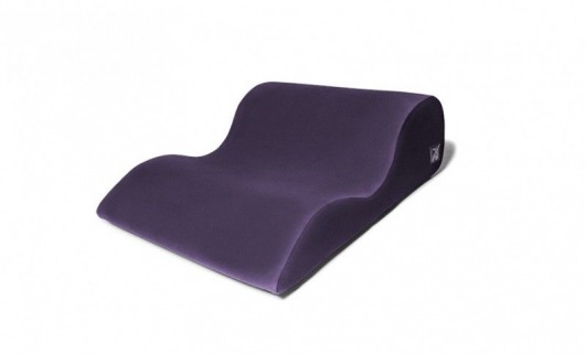 Фиолетовая большая подушка для любви Liberator Retail Hipster с чехлом из вельвета - Liberator - купить с доставкой в Москве
