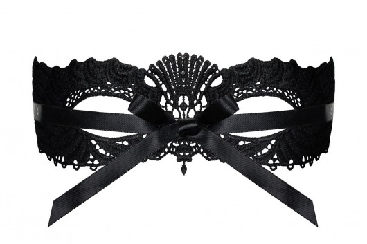 Черная маска на глаза с узорами - Obsessive купить с доставкой