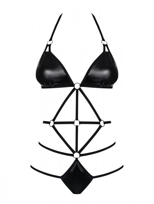 Тедди Scandalia из материала с wet-эффектом - Obsessive купить с доставкой