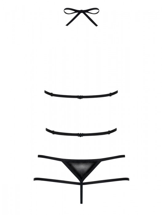 Тедди Scandalia из материала с wet-эффектом - Obsessive купить с доставкой