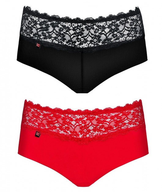 Набор из 2 однотонных разноцветных шортиков Lacea - Obsessive купить с доставкой