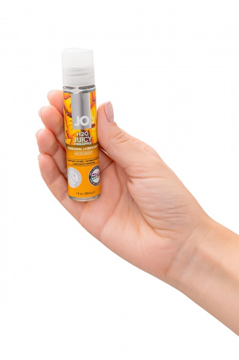 Смазка с ароматом ананаса JO Flavored Juicy Pineapple - 30 мл. - System JO - купить с доставкой в Москве