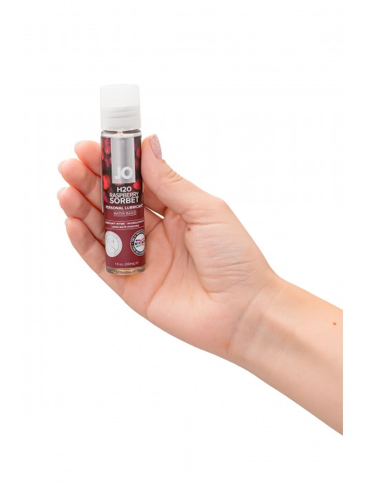 Смазка с ароматом малинового щербета JO Flavored Raspberry Sorbet - 30 мл. - System JO - купить с доставкой в Москве