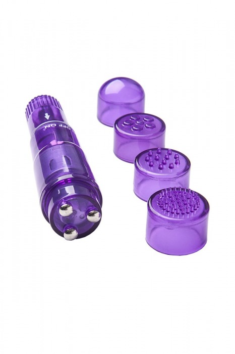 Фиолетовая виброракета Erotist с 4 насадками - Erotist