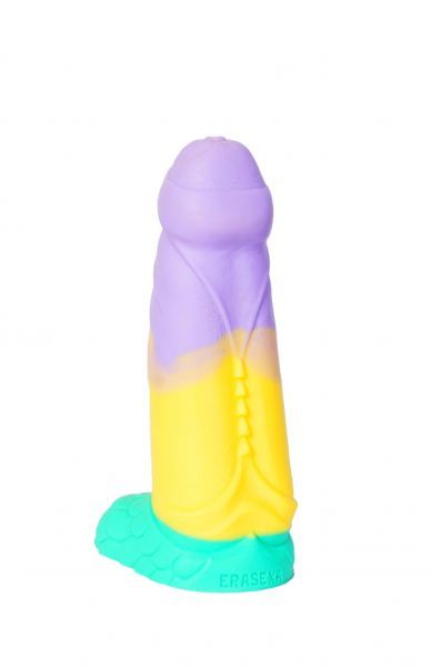 Яркий фаллоимитатор  Хамелеон  - 25,5 см. - Erasexa