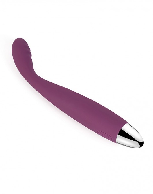 Фиолетовый вибратор Cici Violet с гнущейся головкой - 18,2 см. - Svakom