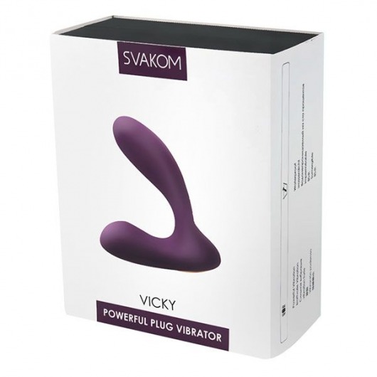 Фиолетовый стимулятор простаты с вибрацией Vicky Violet - Svakom - в Москве купить с доставкой