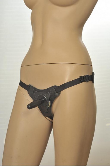Кожаные трусики с плугом Kanikule Leather Strap-on Harness Anatomic Thong - Kanikule - купить с доставкой в Москве