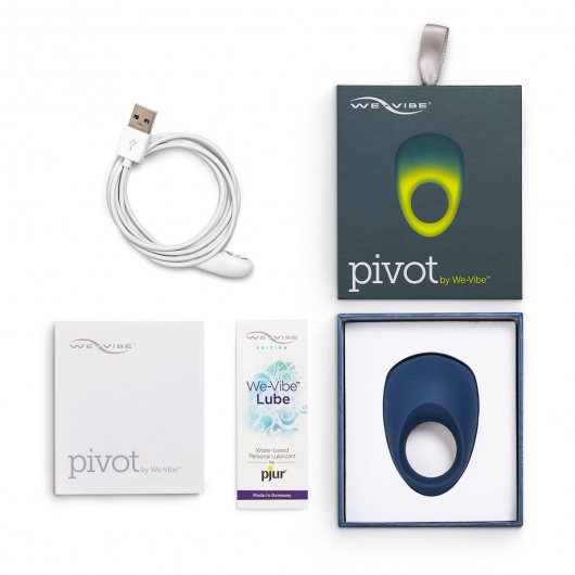 Синее эрекционное виброкольцо We-vibe Pivot - We-vibe - в Москве купить с доставкой