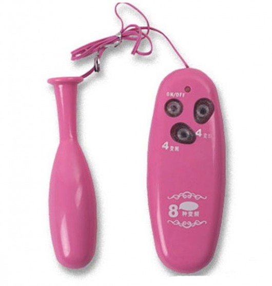 Розовый вибростимулятор с 4 видами пульсации и вибрации - White Label