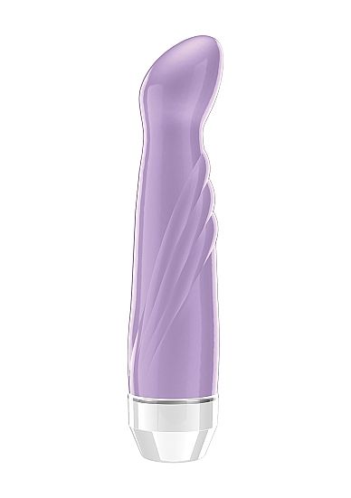 Фиолетовый вибратор Livvy со скошенной головкой - 15,5 см. - Shots Media BV