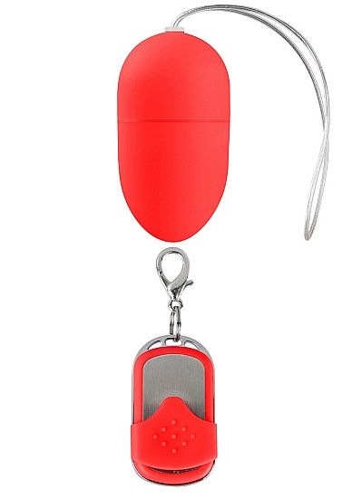 Красное виброяйцо 10 Speed Remote Vibrating Egg Medium с пультом ДУ - Shots Media BV