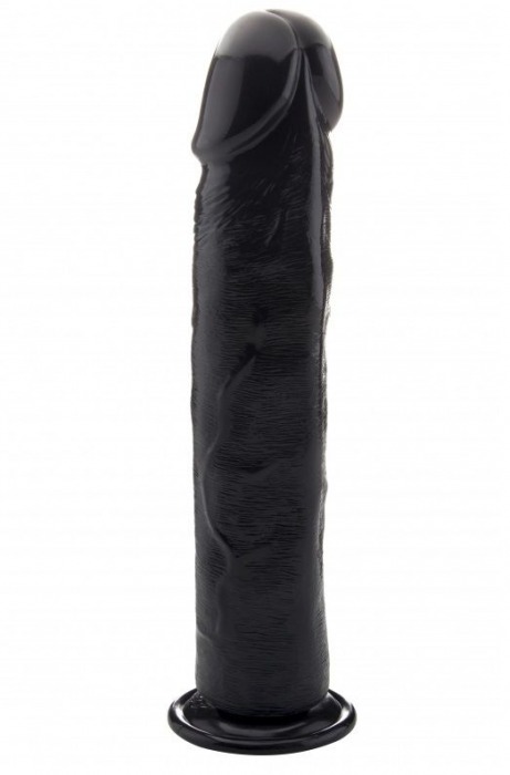 Чёрный фаллоимитатор-гигант Realistic Cock 15,5 Inch No Scrotum - 39,5 см. - Shots Media BV