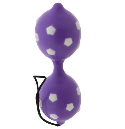 Фиолетовые вагинальные шарики DUO BALLS - Seven Creations