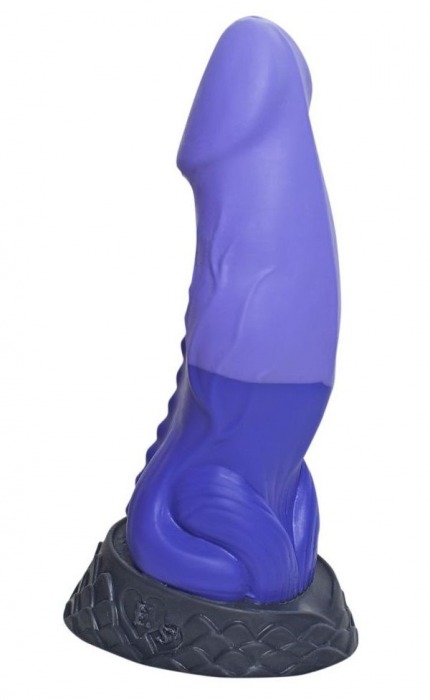 Фиолетовый фаллоимитатор  Ночная Фурия Large  - 26,5 см. - Erasexa