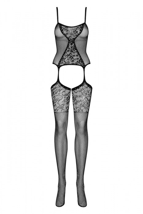 Фантастический комбинезон с цветочным рисунком и интимным доступом - Obsessive купить с доставкой