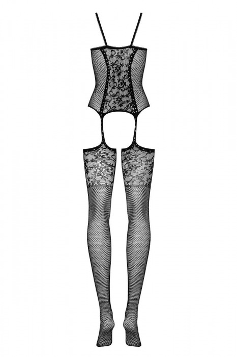 Фантастический комбинезон с цветочным рисунком и интимным доступом - Obsessive купить с доставкой