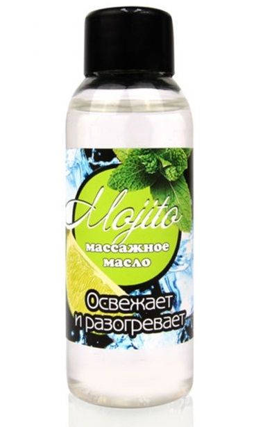 Массажное масло для тела Mojito с ароматом лайма - 50 мл. - Биоритм - купить с доставкой в Москве