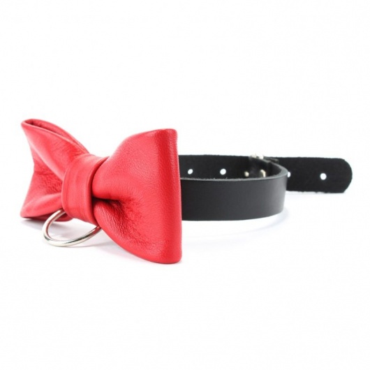 Эффектный ошейник с бабочкой - БДСМ Арсенал - купить с доставкой в Москве