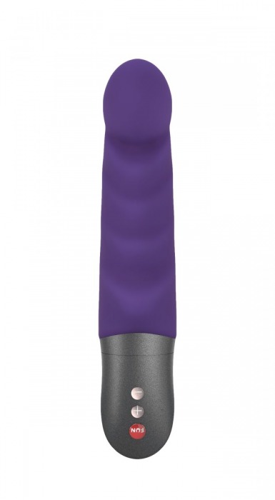 Фиолетовый вибратор Abby G с загнутым кончиком - 18,9 см. - Fun Factory