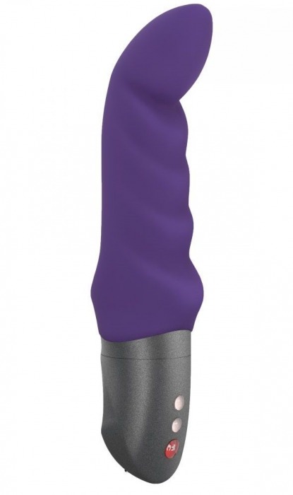 Фиолетовый вибратор Abby G с загнутым кончиком - 18,9 см. - Fun Factory