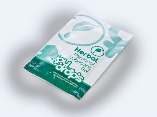 Пробник смазки на водной основе JoyDrops Herbal - 5 мл. - JoyDrops - купить с доставкой в Москве