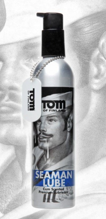 Лубрикант с запахом спермы Tom of Finland Seaman - 236 мл. - Доминирующее кольцо - купить с доставкой в Москве