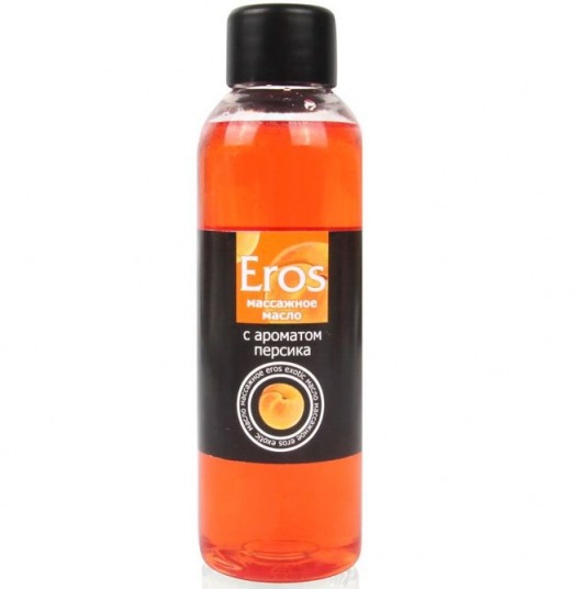 Массажное масло Eros exotic с ароматом персика - 75 мл. - Биоритм - купить с доставкой в Москве