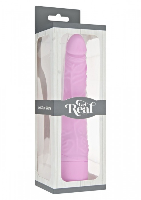 Розовый вибратор Classic Slim Vibrator - 21 см. - Toy Joy