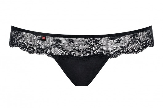 Трусики-стринги Charmea с кружевным пояском - Obsessive купить с доставкой