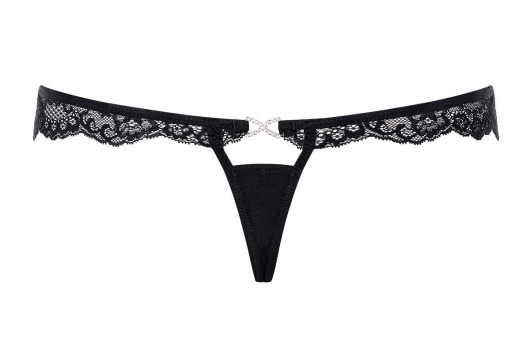 Трусики-стринги Charmea с кружевным пояском - Obsessive купить с доставкой