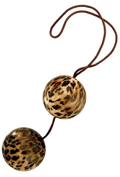 Леопардовые вагинальные шарики DUOTONE BALLS - California Exotic Novelties