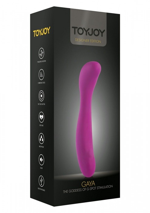 Вибратор для массажа G-точки GAYA G-SPOT VIBRATOR - 20 см. - Toy Joy