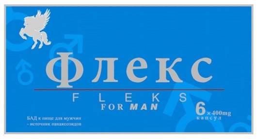 Капсулы для мужчин  Флекс  - 6 капсул (400 мг.) + 1 капсула (400 мг.) в подарок - Восток - купить с доставкой в Москве