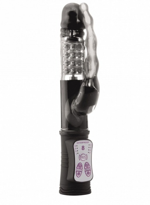 Чёрный анально-вагинальный вибратор Vibro Bead - 22,6 см. - Shots Media BV