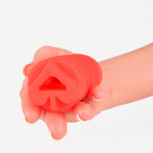 Компактный красный мастурбатор Lingox Poker Spade Edition - Lingox - в Москве купить с доставкой